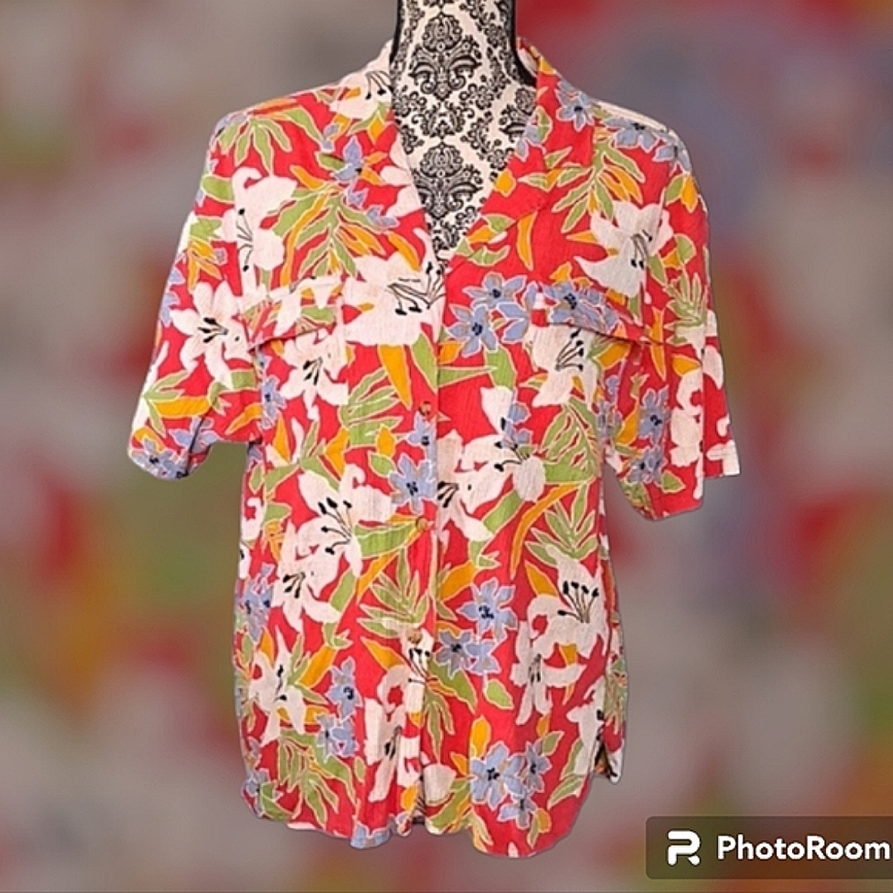 Vintage Chaus Floral Button Shirt
